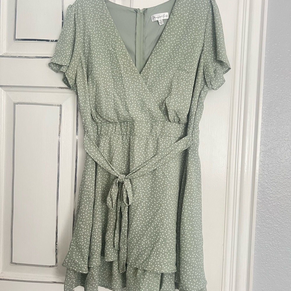 Green Polka Dot Dress